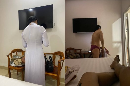 bondage sex Chơi lỗ đít ghệ váy đỏ dâm đãng